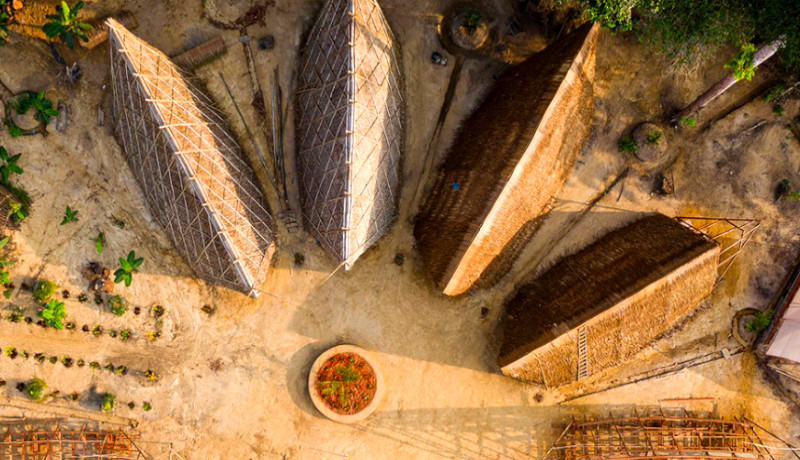 Proyecto Warka: Un pueblo construido solo con materiales de la localidad